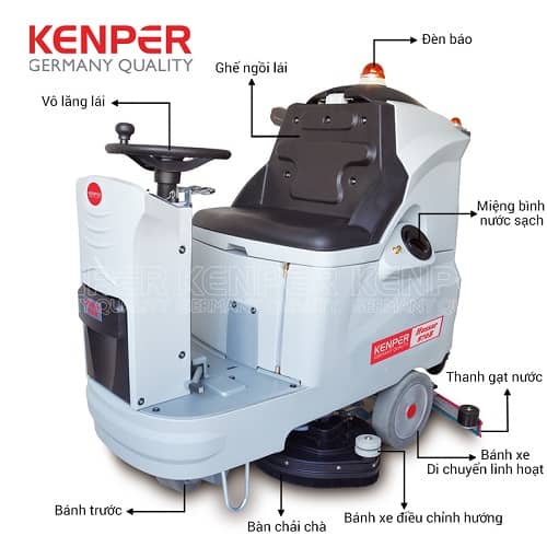 Chi tiết máy chà sàn liên hợp Kenper HUSSAR 870B