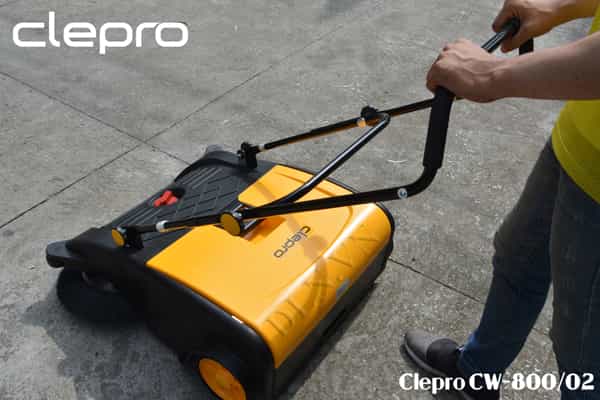 Xe quét rác đẩy tay Clepro CW-800/2 dùng lực cơ không dùng điện